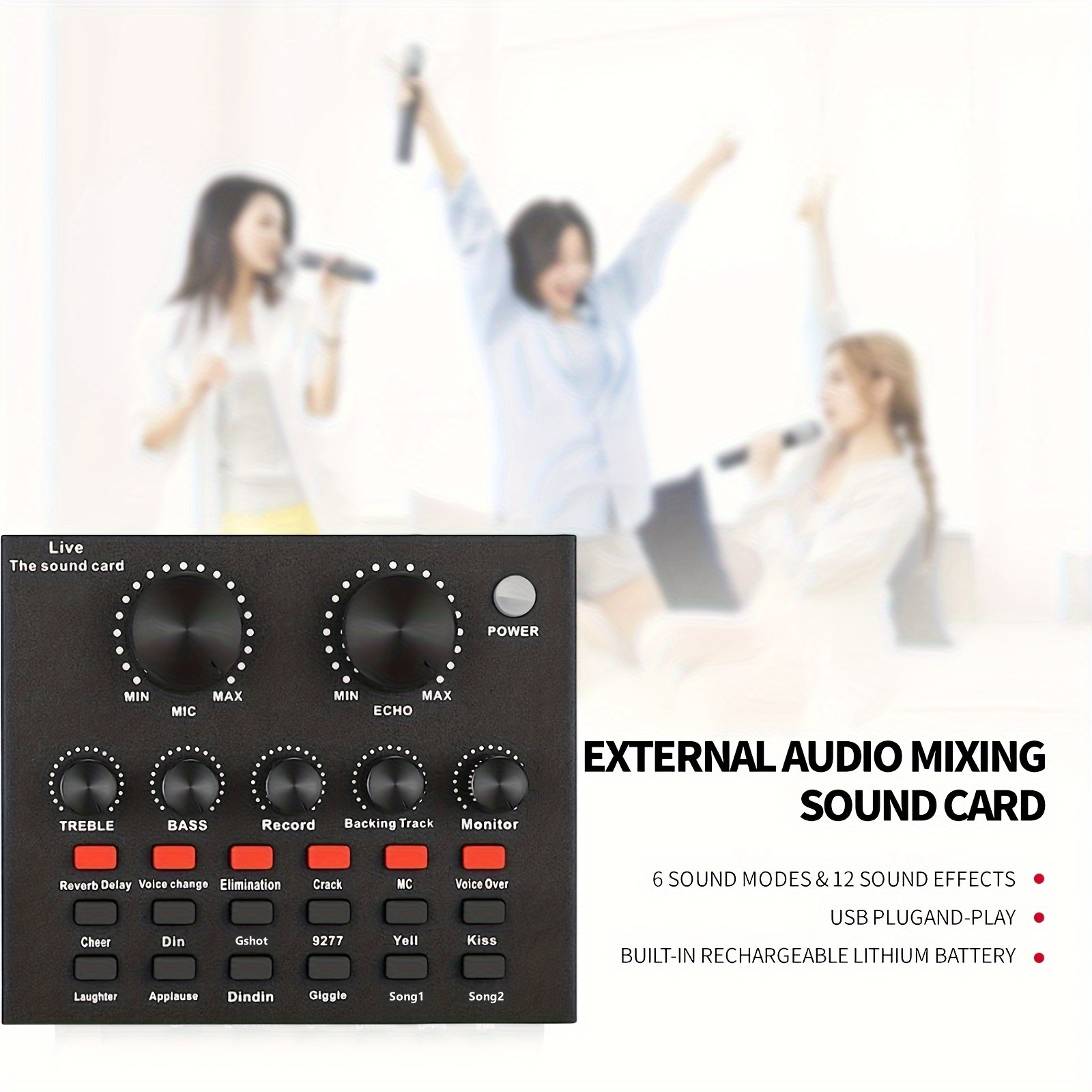 Podcast Equipment Set, Wired Microphone, BM800 Podcast Condenser Microphone And V8 Sound Card, Voice Changer-audio Interface - Suitable for Recording, Singing, Streaming Media And Games.