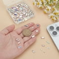 thumbnail image 3 of 1set 180 pcs 6 Sizes Pointed Back Rhinestone Glass Rhinestones Gems Clear AB color Multi Faceted Teardrop Rhinestones Silver Back Rhinestone Mini Teardrop Glass Rhinestones for, 3 of 6