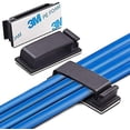 thumbnail image 1 of Clips de cable adhesivo de 50 unidades, sujetadores de cables autoadhesivos, sujetadores de clips de alambre para la gestión de cables, cables desordenados en la oficina y el coche en el hogar Feliz Sencillez, 1 of 4