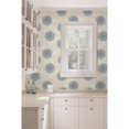 thumbnail image 5 of Kenneth James Rosette Aqua Rose Pattern Wallpaper, 5 of 5