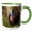 Green/White, variant on , Papua New Guinea, Lae. Southern Cassowary Bird - Oc12 Bfr0008 - Bernard Friel, 15oz Two-tone Yellow Mug
