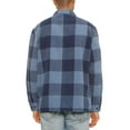thumbnail image 3 of Woodridge Flannel Co Mens Flannel Shirts Shackets Casual Button Down Long Sleeve Jackets with Pocket, 3 of 5