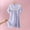 Purple, variant on TIMIFIS Purple Toddlers Girls Pajama Dress Nightgown Flowy Comfy Solid Color Casual Sleepwear Soft Short Sleeve Lightweight Sleeping Pajama Dress Stylish Kids Nightwear, for 2-15 Years