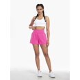 thumbnail image 5 of Flowy Running Shorts Women Workout Athletic Gym Yoga High Waisted with Pockets Cute Sweat Short Pants Casual Summer Deep Pink XL, 5 of 8