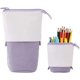 thumbnail image 1 of Estuche para lápices para niñas, estuche con dibujos animados, portalápices infantil, estuche telescópico, estuche de lona (morado), 1 of 5