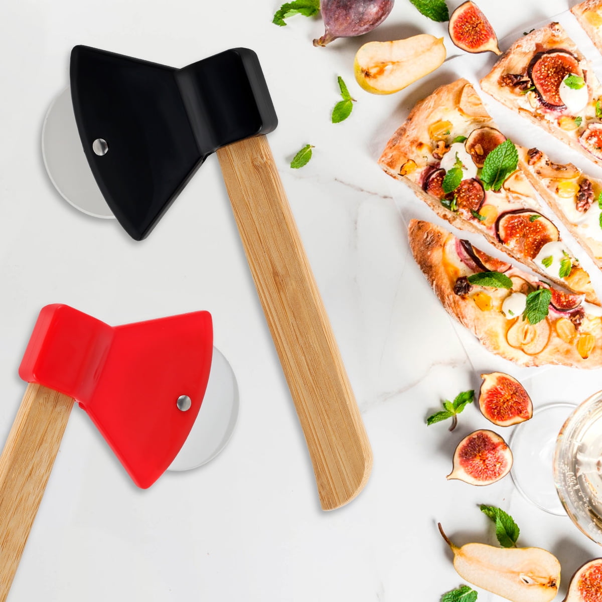 Protoiya Axe Pizza Cutter Nonstick Pizza Cutter Wheel,8Inch with Steel