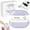 Purple, variant on Hemvt Upgraded All-in-One Electric Nail Clipper with LED Light and Magnifier, 3 Speed Adjustable Automatic Nail Trimmer for Adults and Seniors, Low-noise Operation, Portable Nail Care Kit, White