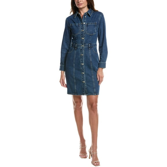 Gracia womens  Button-Down Denim Shirtdress, l, Blue