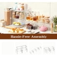 thumbnail image 3 of 2Pack 2-Tier Acrylic Spice Rack, Spice Rack Organizer for Cabinet, Stackable Clear Shelves for Kitchen Pantry Storage, 3 of 4