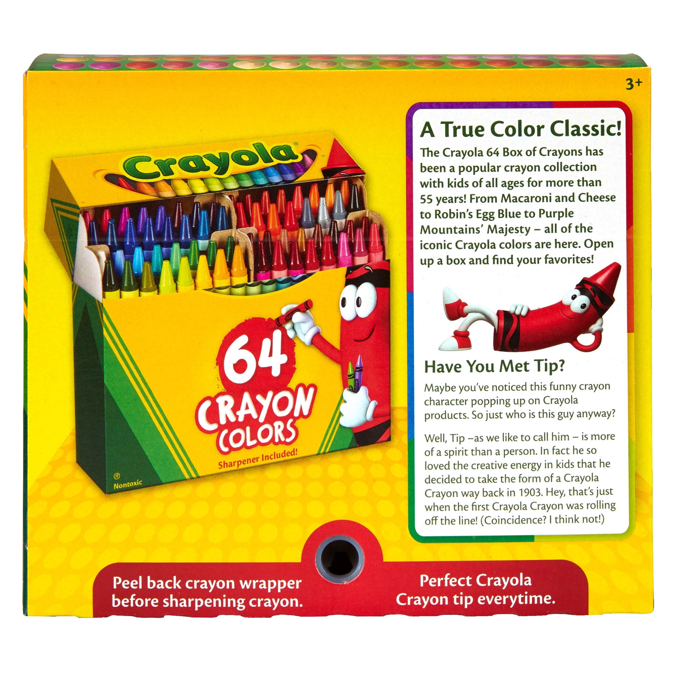 Crayola crayons de cire 64 pièces - Cdiscount Beaux-Arts et