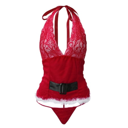

Womens Lingerie Sets Christmas Women Miniskirt Pajamas Underwear Set Lingerie
