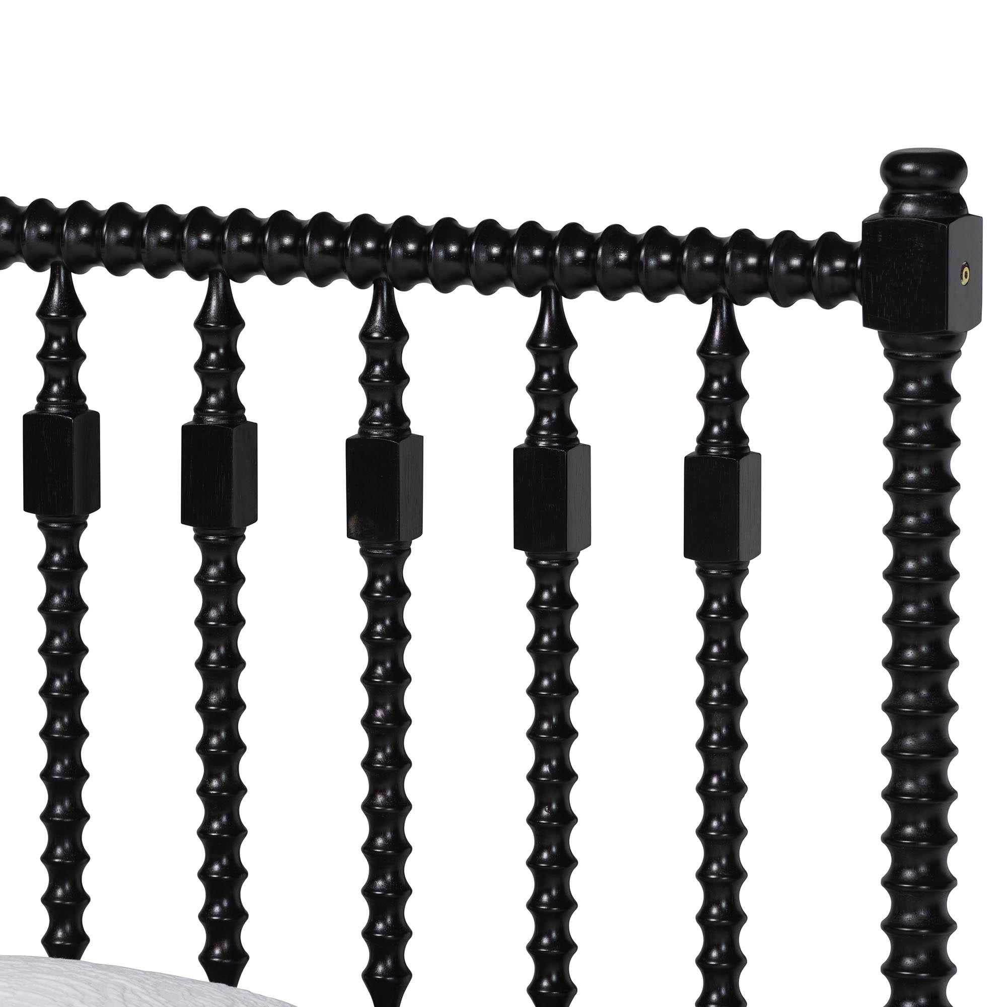 Baxton Studio Callison Farmhouse Platform Bed, Twin, Black