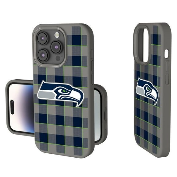 Keyscaper Seattle Seahawks Plaid Soft Touch iPhone Case