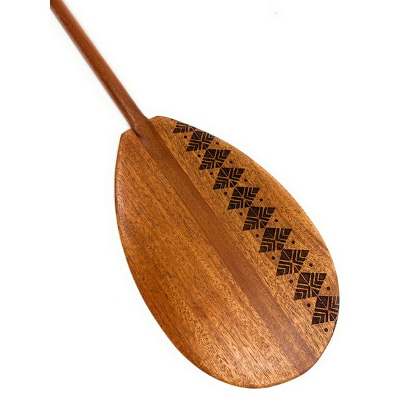 Koa Paddle 32 inch T-Handle w/ Etched Tapa Design - Made In Hawaii Corporate Gifts | #koam008tr11