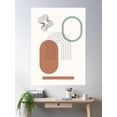 thumbnail image 2 of Geometric Abstract Art Poster Wall Art, Modern Wall Decor For Living Room Bedroom, 8x12 UNFRAMED, 2 of 3