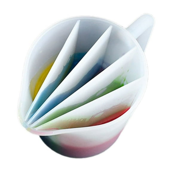lanema 5 Compartment Silicone Mixing Cup Silicone Distributing Cup Silicone Split Cup