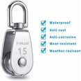 thumbnail image 5 of Maximum Loading Capacity Stainless Steel 304 Pulley Block, Ergonomic Design Ensures Effortless Handling, Flexible Sliding Pulley For Indoor And Outdoor Use, 360 Degrees Rotation Avoids Rope Knotting, 5 of 5