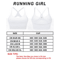 thumbnail image 4 of RUNNING GIRL Strappy Sports Bra for Women Medium Support Padded Yoga Bra with Removable Cups, 4 of 7