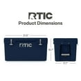thumbnail image 4 of RTIC 65 QT Ultra-Tough Rotomolded Hard-Sided Ice Chest Cooler, Fits 84 Cans, Navy, 4 of 7