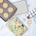 thumbnail image 5 of Yayeee Pot Holders Kitchen Heat Resistant with Pocket 7"x9.8" Cotton Oven Cooking Hot Pads, Green Floral Pattern, 5 of 7