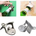 thumbnail image 4 of 2 Pieces Silver Colored Durable Stainless Steel Bottle Openers, Wall Mounted, 4 of 5