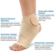 Velpeau Ankle Support Brace for Ligament Damage & Sprained Ankle, Plantar Fasciitis Support & Achilles Tendonitis Pain Relief, Ankle Brace for Foot Pain Recovery,Unisex(Khaki, M)