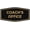 Black Gold, variant on Signs ByLITA Fancy Coach's Office Sign - Laser-Engraved Lettering | Durable ABS Plastic | Vibrant Colors | Powerful Foam Tape (Black) - Small