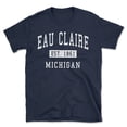 thumbnail image 1 of Eau Claire Michigan Classic Established Men's Cotton T-Shirt, 1 of 1