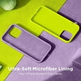 thumbnail image 5 of Designed for iPhone 15 Case,Silicone Ultra Slim Shockproof Protective Phone Case with [Soft Anti-Scratch Microfiber Lining], 6.1 inch, Light Purple, 5 of 11