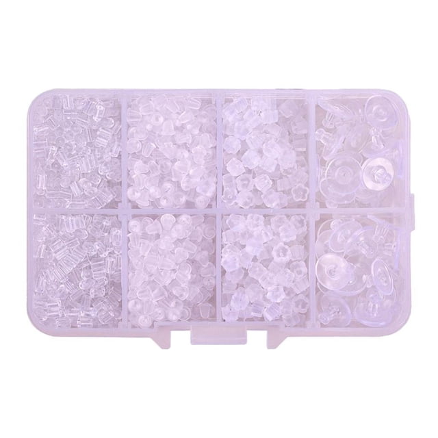 1666x Tapas traseras de silicona para pendientes para ganchos para pendientes, , pendientes