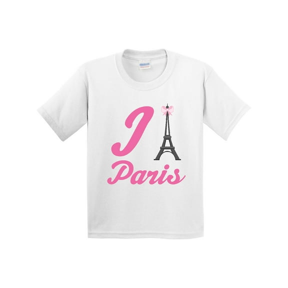 Inktastic I Love Paris Eiffel Tower Youth T-Shirt