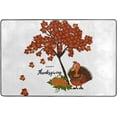 thumbnail image 4 of SKYSONIC 36x24in Turkey Happy Thanksgiving Area Rug, Maple Tree Pumpkin Non-Slip Floor Carpet for Indoor Living Dining Room Bedroom, 4 of 7