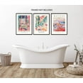 thumbnail image 2 of Pink Preppy Wall Art Framed Set of 3 Trendy Coquette Disco Cherry Posters Retro Guest Check Canvas Prints Poker Painting Positive Quote Pictures Room Decor Aesthetic for Girls Bedroom Dorm 12x16in, 2 of 6