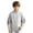 Light Gray, variant on Zip Up Hoodie Little Boy Fleece Jacket With Pocket Turtleneck Fall Winter Tops Coats Black