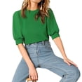 thumbnail image 1 of Ropa De Mujer Para Casual Color Sólido Tops Cortos Para Ir De Compras WearGreenS, 1 of 1