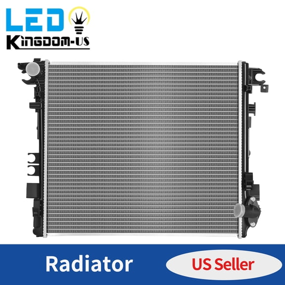 LEDKINGDOMUS Radiator for 2020-2023 Jeep Gladiator V6 3.0L/3.6L & 2018-2023 Wrangler 4-Cyl 2.0L/V6 3.0L/3.6L/V8 6.4L, OE Design (CU13754)