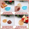 thumbnail image 3 of 24 Pcs Resin 2 Styles Round Silicone Epoxy Resin Casting with Rope Christmas Ornament Mold (Blue), 3 of 8
