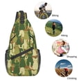 thumbnail image 5 of Sling Bag for Men, Green Cat Camouflage Fanny Pack Crossbody Bags Shoulder Chest Bag, Small Gym Bag Anti Theft Crossbody Backpack Daypack for Travel Sports Running Hiking, 5 of 7