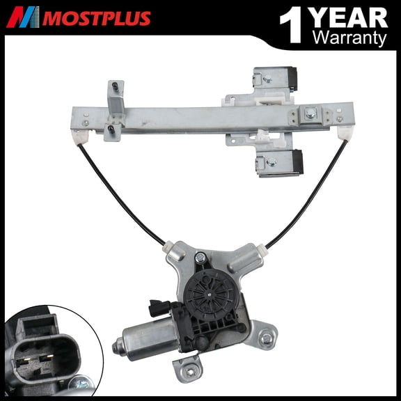 MOSTPLUS Rear Left Power Window Regulator w/Motor 741-390 for 07-14 Chevy Tahoe GMC Yukon
