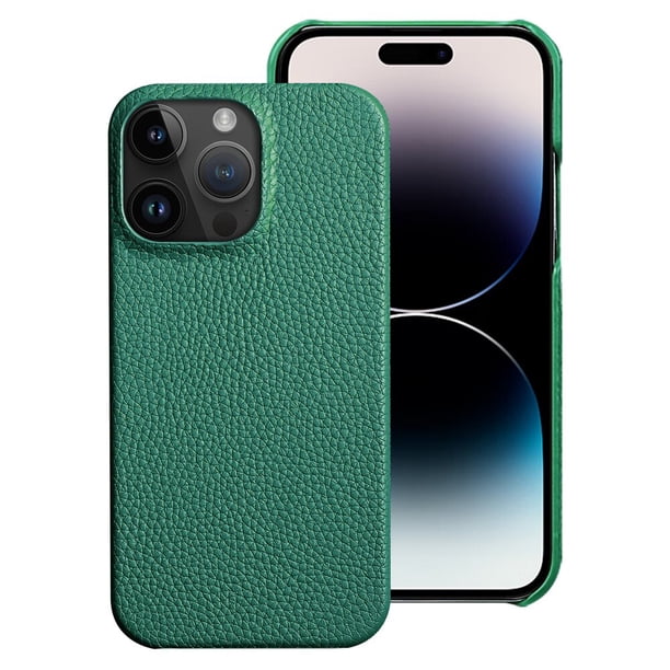 Funda de teléfono de piel de vaca genuina para iPhone 13 14 Pro Max 12 Mini 11 12 Pro Max X XR XS Max 6 6S 7 8 Plus SE 2020 Tan Jianjun unisex