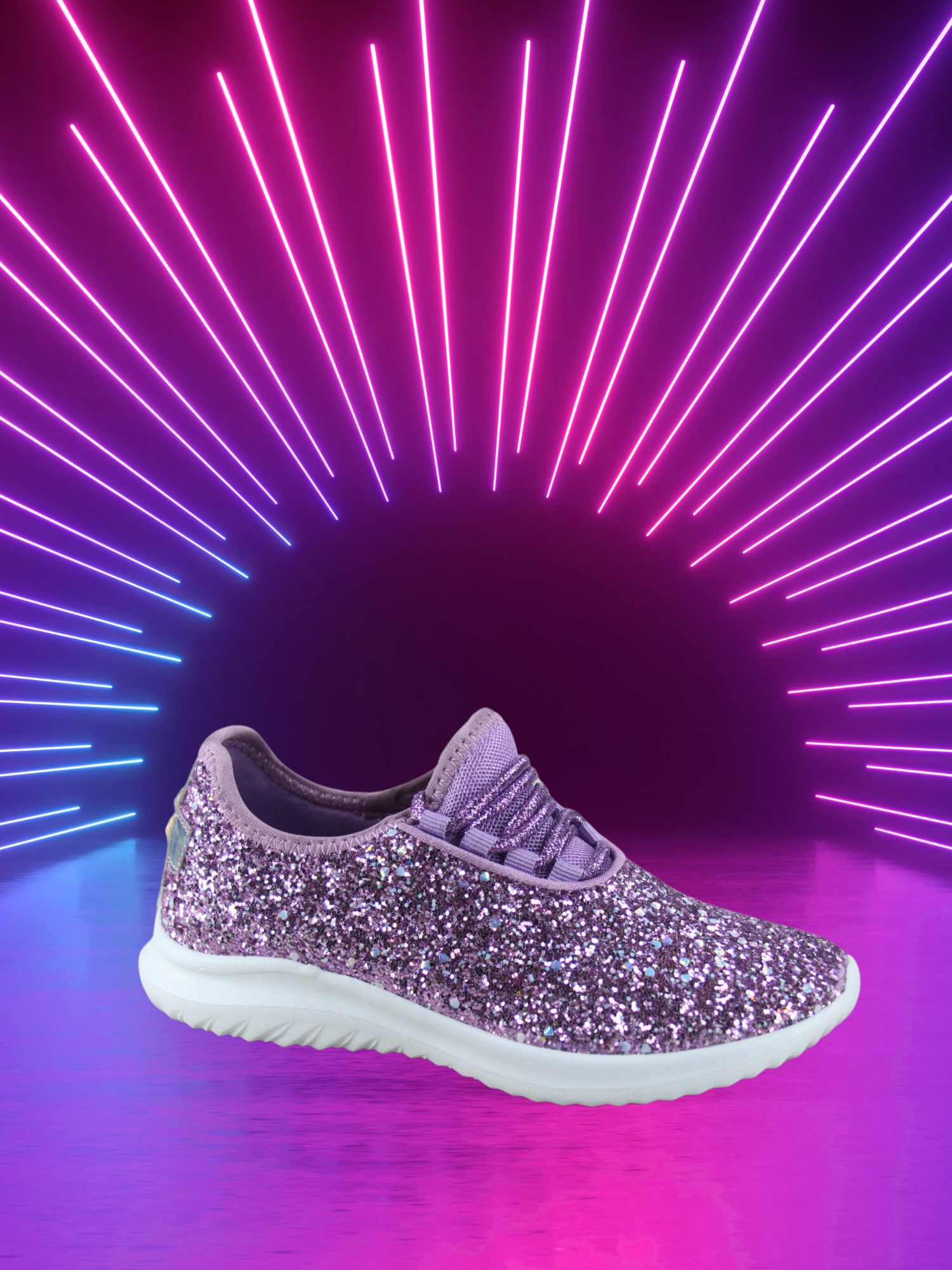 sparkly purple nikes