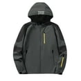 thumbnail image 4 of Zwiiyzr 3-13Y Rain Jacket Hooded Rain Coats for Toddler Kids Juniors Lightweight Waterproof Rain Jacket for Boys and Girls Dark Gray, 4 of 4