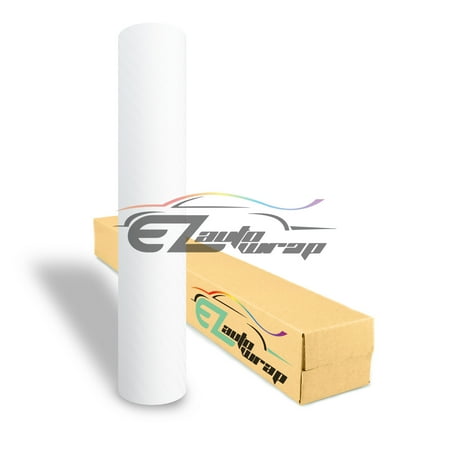 - EZAUTOWRAP 3D White Carbon Fiber Textured Car Vinyl Wrap Sticker Decal Film Sheet Decoration