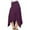 Purple, variant on Whlbf Womens Skirts Midi Length Plus Size,Fall Casual Comfortable Women Pure Colour Irregular Zipper Ankle Skirt