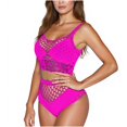 thumbnail image 3 of Blmnix Womens Bra Cami Sexy Bra Push Up Bralettes Cut-Out Pink Spaghetti Straps Balconette Bras for Women, 3 of 4