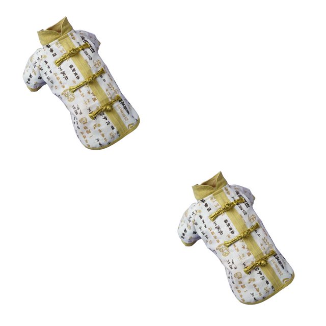 Methold Ropa para perros, ropa para mascotas, vestidos para cachorros, traje Tang bonito, estilo chino de Año Nuevo, calidez de invierno, Type5 NO5