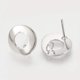 thumbnail image 2 of 2 piezas de aretes tipo donut de latón con aro. Accesorio para aretes tipo donut., 2 of 2