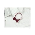 thumbnail image 4 of INSPIRE CHIC Men's Pre-Tied Bow Ties Adjustable Strap Solid Color Knitted Bowtie Wine Red, 4 of 5