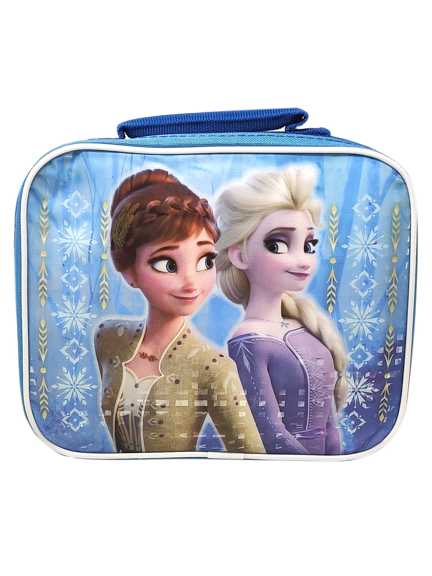 Disney Frozen II Insulated Lunch Bag Elsa Anna Blue Back to Back