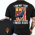 thumbnail image 2 of FLAGWIX Christian Cross I'm Not That Perfect Christian I'm The One That Knows I Need Jesus T-Shirt MLN3143TS Jesus T-shirt Gift for Dad, Grandpa,..., 2 of 6
